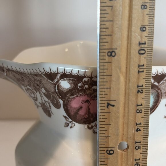 VTG Johnson Bro His Majesty Large Pitcher 64 Oz Turkey Pattern England 7.5" NWT - Picture 10 of 11